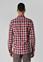 thumb-Afficher les détails de Chemise À Manches Longues Rouge Slim Fit   Homme