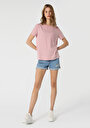 thumb-Afficher les détails de T-shirt À Manches Courtes Rose Regular Fit  Femme