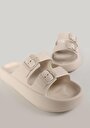 thumb-Afficher les détails de Flipflop Beige Modern Fit Femme