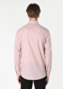 thumb-Afficher les détails de Chemise À Manches Longues Rose Regular Fit Droit Popeline Homme