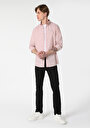 thumb-Afficher les détails de Chemise À Manches Longues Rose Regular Fit Droit Popeline Homme