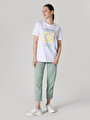 thumb-Afficher les détails de T-shirt À Manches Courtes Blanc Comfort Fit  Femme
