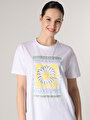 thumb-Afficher les détails de T-shirt À Manches Courtes Blanc Comfort Fit  Femme