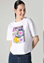 thumb-Afficher les détails de T-shirt À Manches Courtes Blanc Regular Fit  Femme
