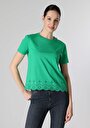 thumb-Afficher les détails de T-shirt À Manches Courtes Vert Regular Fit  Femme