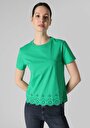 thumb-Afficher les détails de T-shirt À Manches Courtes Vert Regular Fit  Femme