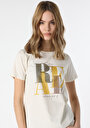 thumb-Afficher les détails de T-shirt À Manches Courtes Blanc Regular Fit  Femme