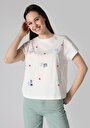 thumb-Afficher les détails de T-shirt À Manches Courtes Blanc Regular Fit  Femme