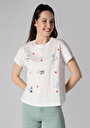 thumb-Afficher les détails de T-shirt À Manches Courtes Blanc Regular Fit  Femme