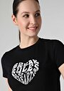 thumb-Afficher les détails de T-shirt À Manches Courtes Noir Slim Fit  Femme