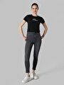 thumb-Afficher les détails de T-shirt À Manches Courtes Noir Comfort Fit  Femme