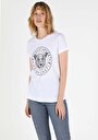 thumb-Afficher les détails de T-shirt À Manches Courtes Blanc Regular Fit  Femme