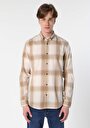 thumb-Afficher les détails de Chemise À Manches Longues Beige Regular Fit   Homme