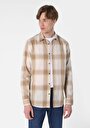 thumb-Afficher les détails de Chemise À Manches Longues Beige Regular Fit   Homme