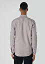 thumb-Afficher les détails de Chemise À Manches Longues Beige Regular Fit   Homme