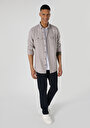 thumb-Afficher les détails de Chemise À Manches Longues Beige Regular Fit   Homme