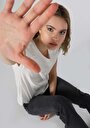 thumb-Afficher les détails de T-shirt À Manches Courtes Blanc Regular Fit  Femme