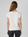 thumb-Afficher les détails de T-shirt À Manches Courtes Blanc Regular Fit  Femme