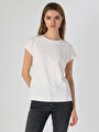 thumb-Afficher les détails de T-shirt À Manches Courtes Blanc Regular Fit  Femme