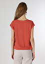 thumb-Afficher les détails de T-shirt À Manches Courtes Orange Regular Fit  Femme