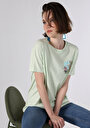 thumb-Afficher les détails de T-shirt À Manches Courtes Vert Comfort Fit  Femme
