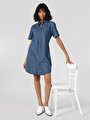 thumb-Afficher les détails de Robe Bleu Slim Fit    Femme