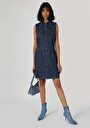 thumb-Afficher les détails de Robe Bleu Slim Fit    Femme