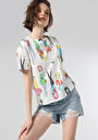 thumb-Afficher les détails de T-shirt À Manches Courtes Blanc Regular Fit  Femme
