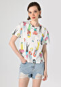 thumb-Afficher les détails de T-shirt À Manches Courtes Blanc Regular Fit  Femme