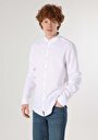 thumb-Afficher les détails de Chemise À Manches Longues Blanc Slim Fit   Homme