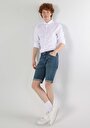 thumb-Afficher les détails de Chemise À Manches Longues Blanc Slim Fit   Homme