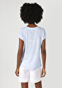 thumb-Afficher les détails de T-shirt À Manches Courtes Bleu Regular Fit  Femme