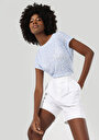 thumb-Afficher les détails de T-shirt À Manches Courtes Bleu Regular Fit  Femme