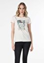 thumb-Afficher les détails de T-shirt À Manches Courtes Blanc Regular Fit  Femme