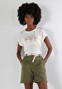 thumb-Afficher les détails de T-shirt À Manches Courtes Blanc Regular Fit  Femme