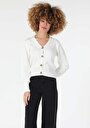 thumb-Afficher les détails de Cardigan Tricot Blanc Regular Fit Femme