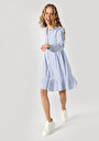 thumb-Afficher les détails de Robe Bleu Regular Fit    Femme