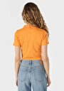 thumb-Afficher les détails de T-shirt À Manches Courtes Orange Slim Fit  Femme