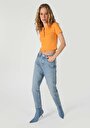 thumb-Afficher les détails de T-shirt À Manches Courtes Orange Slim Fit  Femme