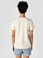 thumb-Afficher les détails de T-shirt À Manches Courtes Ecru Regular Fit  Femme