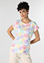 thumb-Afficher les détails de T-shirt À Manches Courtes Multicolou Regular Fit  Femme