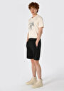 thumb-Afficher les détails de Short Noir Slim Fit Homme
