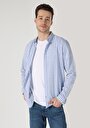 thumb-Afficher les détails de Chemise À Manches Longues Bleu Regular Fit   Homme
