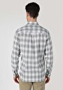 thumb-Afficher les détails de Chemise À Manches Longues Vert Regular Fit Plaid Oxford Homme