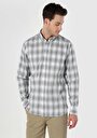 thumb-Afficher les détails de Chemise À Manches Longues Vert Regular Fit Plaid Oxford Homme
