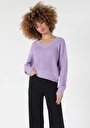 thumb-Afficher les détails de Pull Violet Regular Fit   Femme