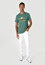 thumb-Afficher les détails de T-shirt À Manches Courtes Vert Regular Fit Imprimé Homme