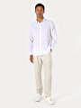 thumb-Afficher les détails de Chemise À Manches Longues Blanc Comfort Fit   Homme