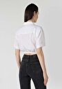 thumb-Afficher les détails de Chemise À Manches Courtes Blanc  Regular Fit Femme
