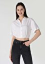 thumb-Afficher les détails de Chemise À Manches Courtes Blanc  Regular Fit Femme